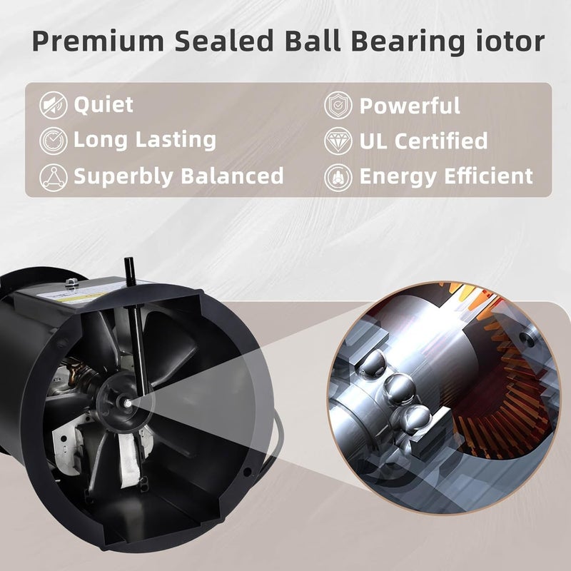 Criditpid 903404 621787 HVAC Furnace Draft Inducer Blower Motor Replacement Parts for Nordyne M1MB-070A-BW, Nortek, Intertherm Furnace. - Image 4